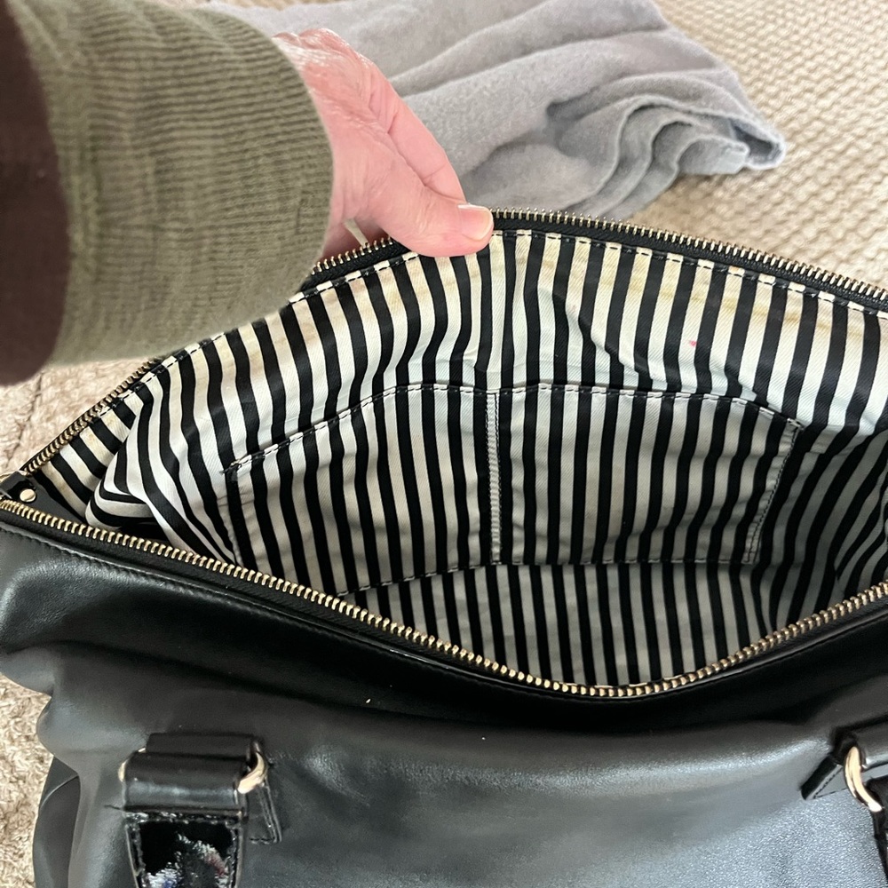 Kate Spade Hampton Road Theresa Black Leather Large Tote Bag - Picture 9 of 10